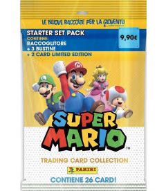 Super Mario (Starter Set, Raccoglitore, 3 Bustine, 2 Card Limited Edition)