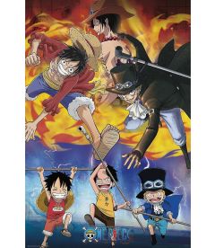 One Piece - Ace Sabo Luffy (91,5 x 61 cm)