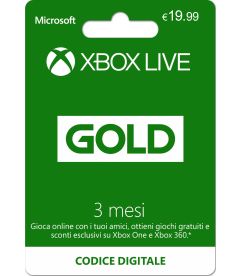Xbox Live Gold 3 Mesi