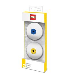 Lego - Gomme (Blu, Gialla, 2 pz)