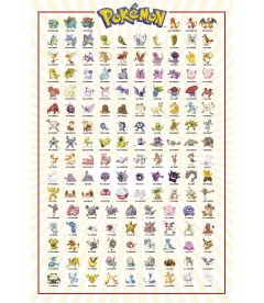 Pokemon - Kanto Pokemon (91,5 x 61 cm)