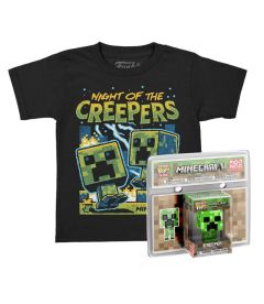 Pocket Pop & Tee! Minecraft - Creeper (Taglia M, Kids)