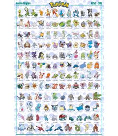 Pokemon - Hoenn Pokemon (91,5 x 61 cm)