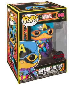 Funko Pop! Marvel - Captain America (Black Light, 9 cm)