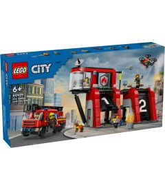 Lego City - Caserma Dei Pompieri E Autopompa