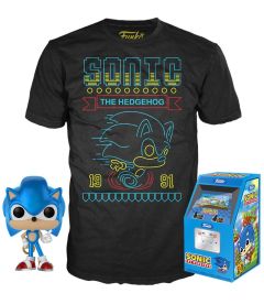 Funko Pop & Tee! Sonic - Sonic The Hedgehog (Taglia XL)