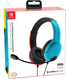 Cuffie Gaming Stereo LVL40 (Rosso/Blu, Switch, Switch Lite)