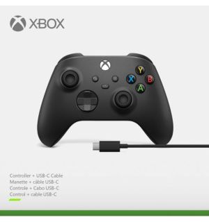 Controller Xbox Wireless + Cavo USB-C (Nero, Series X/S, One, Windows 10)