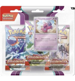 Carte Pokemon - Scarlatto e Violetto Evoluzioni A Paldea (Blister 3 Bustine + 1 Card)