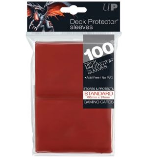 Ultra Pro - Bustine Standard (Rosso, 100 pz)