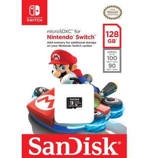 Sandisk - Micro SDXC Card (Mario Kart, 128 GB)