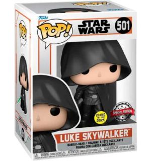 Funko Pop! Star Wars The Mandalorian - Luke Skywalker (Special Edition, 9 cm)