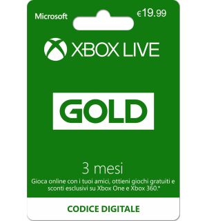 Xbox Live Gold (3 Mesi)