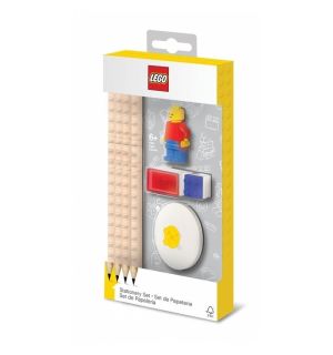 Lego - Set Da Scrivania (1 Minifigure, 4 Matite, 1 Top, 1 Temperino, 1 Gomma)