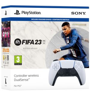 Controller Wireless DualSense + FIFA 23 (PS5, Bianco)