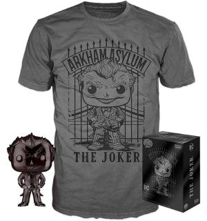 Funko Pop! & Tee DC Comics Batman Arkham Asylum - The Joker (Taglia S)
