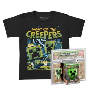 Pocket Pop! & Tee Minecraft - Creeper (Taglia M, Kids)