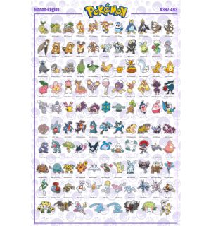 Poster Pokemon - Sinnoh Pokemon