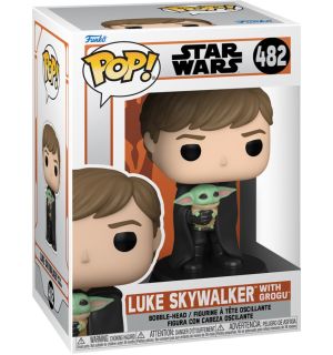 Funko Pop! Star Wars The Mandalorian - Luke Skywalker with Grogu (9 cm)
