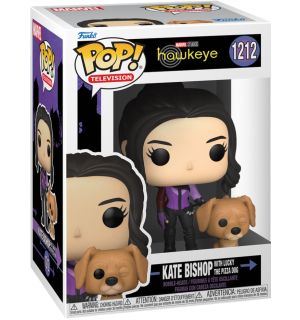 Funko Pop! Marvel Hawkeye - Kate Bishop with Lucky the Pizza Dog (9 cm)