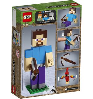 Lego Minecraft - Steve Con Pappagallo (Maxi Figure)