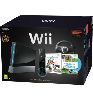 Wii Mario Kart Pack 25esimo Anniversario (Black)