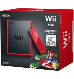 Wii Mini Red + Mario Kart Wii