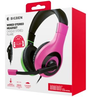 Cuffie Wired Stereo Headset (Viola E Verde, Switch, Oled, Lite)