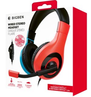 Cuffie Wired Stereo Headset (Rosso E Blu, Switch, Oled, Lite)