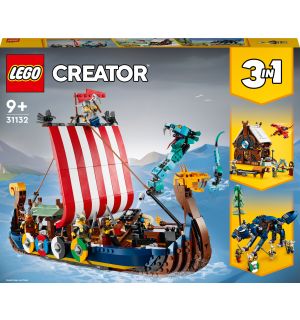 Lego Creator - Nave Vichinga E Jormungandr