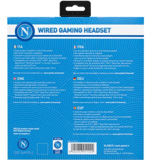 Wired Gaming Headset SSC Napoli (PS4, PS5, XB1, XBX, Switch, PC)