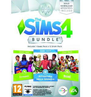 The Sims 4 Bundle (Fitness - Bebe' - Avventura Nella Giungla)