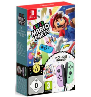 Super Mario Party (Codice Digitale) + Coppia Joy-Con (Viola e Verde Pastello)