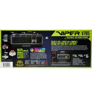 Tastiera Meccanica Gaming Viper 765 RGB (PC,PS4,PS5)
