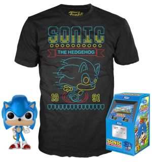 Funko Pop! & Tee Sonic The Hedgehog - Sonic (Taglia S)