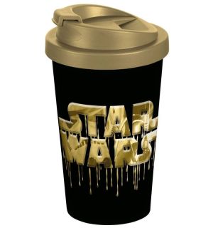 Tazza Star Wars - Logo Oro (Da Viaggio)