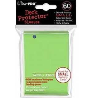 60 Deck Protector Sleeves Ultra Pro YuGiOh PRO MATTE SMALL GREEN Verde  Bustine Protettive Buste